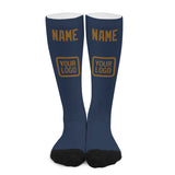 Custom Blue Khaki Knee-High Sock