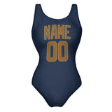 Custom Blue Khaki Swimsuit