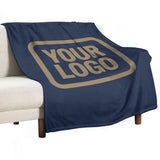 Custom Blue Light Khaki Blanket