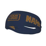 Custom Blue Khaki Sports headband