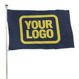 Custom Blue Light Yellow Flag