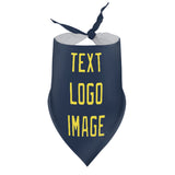 Custom Blue Light Yellow Pet Scarf