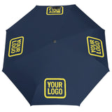 Custom Blue Light Yellow Automatic Umbrella