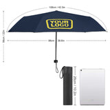 Custom Blue Light Yellow Automatic Umbrella