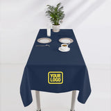 Custom Blue Light Yellow Square Table Cloth