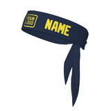 Custom Blue Light Yellow Headband