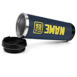 Custom Blue Light Yellow Stainless Steel Water Cup
