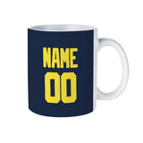 Custom Blue Light Yellow Mug
