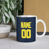 Custom Blue Light Yellow Mug
