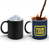 Custom Blue Light Yellow Magic Mug