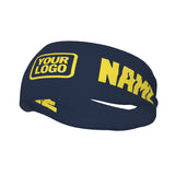 Custom Blue Light Yellow Sports headband