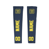 Custom Blue Light Yellow Arm Sleeve