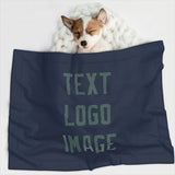 Custom Blue Blue Green Pet Blanket