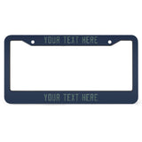 Custom Blue Blue Green License Plate Frame