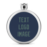 Custom Blue Blue Green Hip Flask