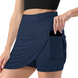 Custom Blue Blue Green A-Line Skort