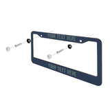 Custom Blue Blue Green License Plate Frame