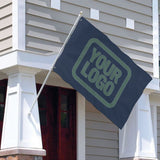 Custom Blue Blue Green Flag