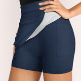 Custom Blue Blue Green A-Line Skort