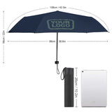 Custom Blue Blue Green Automatic Umbrella