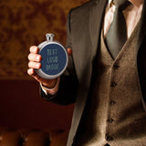 Custom Blue Blue Green Hip Flask