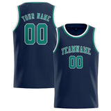 Custom Blue & Blue Green Colors Design Sports Basketball Jersey