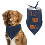 Custom Blue Orange Pet Scarf