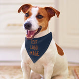 Custom Blue Orange Pet Scarf