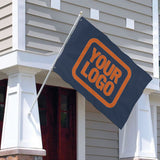 Custom Blue Orange Flag