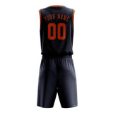 Custom Blue Orange Basketball Set