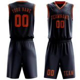 Custom Blue Orange Basketball Set