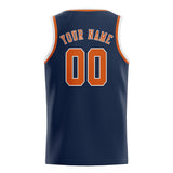 Custom Blue & Orange Colors Design Sports Basketball Jersey