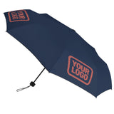 Custom Blue Copper Rose Automatic Umbrella