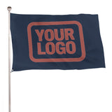 Custom Blue Copper Rose Flag