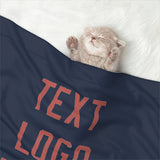 Custom Blue Copper Rose Pet Blanket