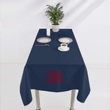 Custom Blue Copper Rose Square Table Cloth