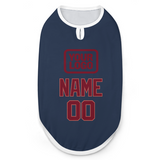 Custom Blue Crimson Red Pet Vest
