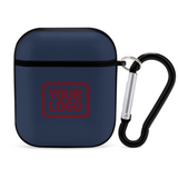 Custom Blue Crimson Red AirPods Case