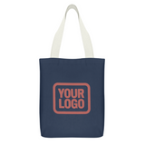 Custom Blue Crimson Red Canvas Tote Bag