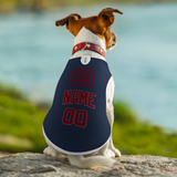 Custom Blue Crimson Red Pet Vest
