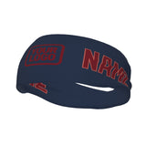 Custom Blue Crimson Red Sports headband