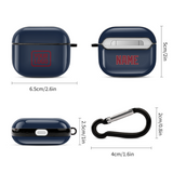 Custom Blue Crimson Red AirPods Case (3rd Generation)