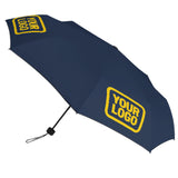 Custom Blue Gold Automatic Umbrella