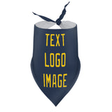 Custom Blue Gold Pet Scarf