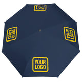 Custom Blue Gold Automatic Umbrella