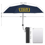 Custom Blue Gold Automatic Umbrella