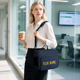 Custom Blue Gold Lunch Bag