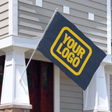 Custom Blue Gold Flag