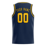 Custom Blue & Gold Colors Design Sports Basketball Jersey