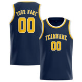Custom Blue & Gold Colors Design Sports Basketball Jersey